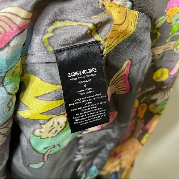 Zadig & Voltaire Tsukasa Ohtake cowboy theme Rory sleeveless dress RARE sz S - Picture 10 of 11